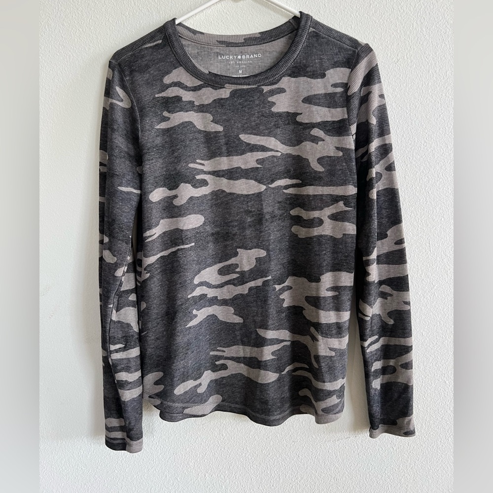 Lucky Brand - Camo Long Sleeve Shirt